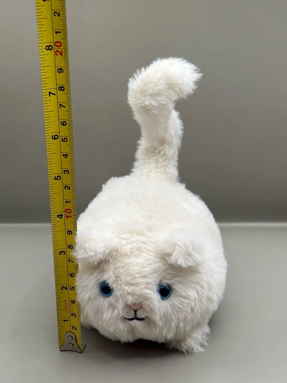 Retired Jellycat Cream Kitten Caboodle White Cat Plush Stuffed Animal